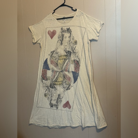 MAGNOLIA‎ PEARL QUEEN OF HEARTS  COTTON ONE SIZE BOYFRIEND CUT Fit All - Picture 2 of 11